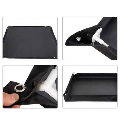 Camping Shower Pan Foldable Shower Basin Floor Base Standing Bath Floor Drainage Bowl For Outdoor Tent RV Road Trip Sun Shade