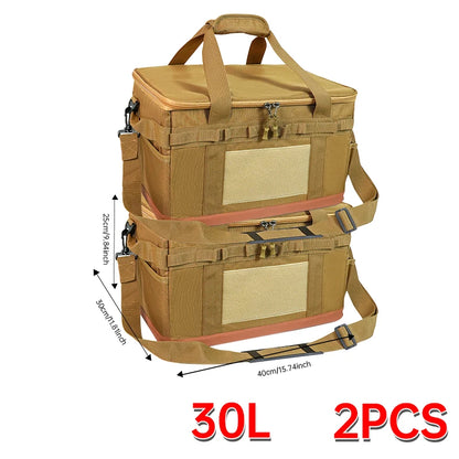 30 45 60L Outdoor Storage Bag Large Capacity Camping Equipment Multi-purpose Gas Tank Anti-collision Kit Cookware Picnic Bag
