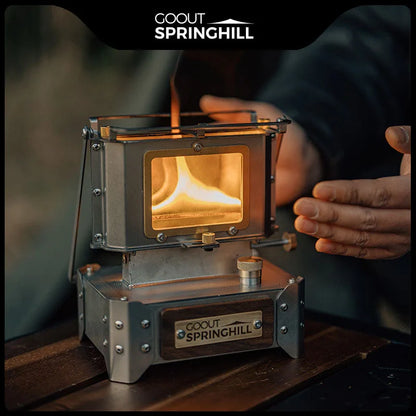 GOOUT SPINGHILL Observatory Fireplace Glazed Lamp Kerosene Stove Cooking Tea Stove Small Heating Stove Camping Equipment