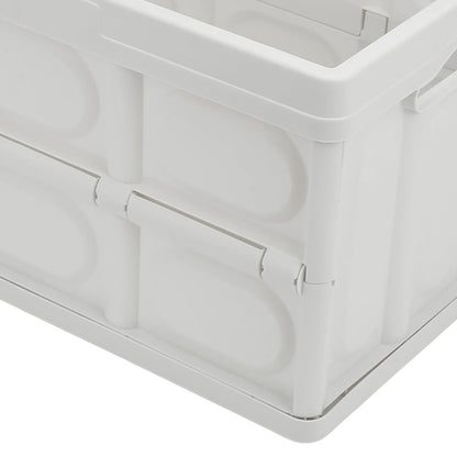 30L Outdoor Camping Picnic Folding Storage Box Multifunctional Thicken Removable Storage Box with Wooden Panel