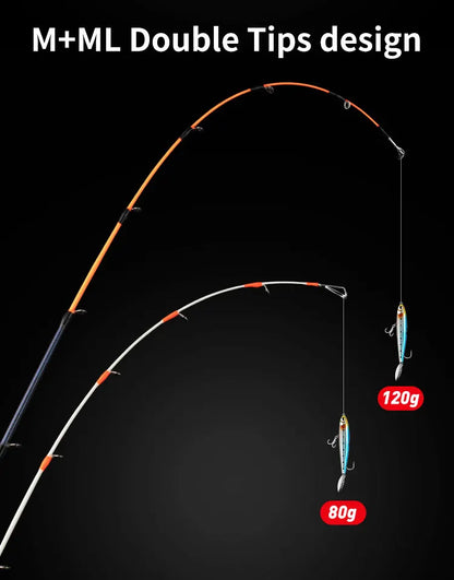 Squid Casting Fishing Rod Bait 20-80g/40-120g ML/M Tips Ultralight Carbon Fiber Octopus Jigging Fishing Rod For Beginner