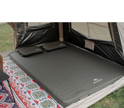 MOUNTAINHIKER 10cm Compact Folding Camping Sleeping Bed Pad Single Double Person Self-inflating Mattress Thick Air Mat Floor