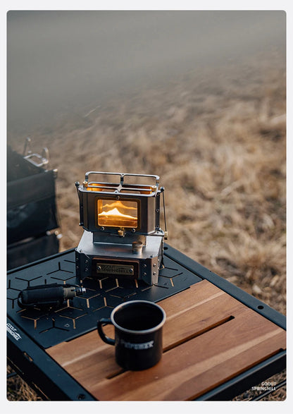 GOOUT SPINGHILL Observatory Fireplace Glazed Lamp Kerosene Stove Cooking Tea Stove Small Heating Stove Camping Equipment